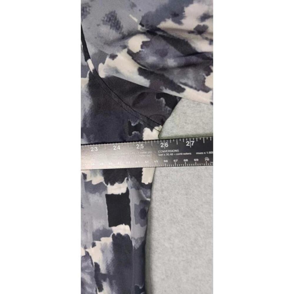 Suslo Couture Button Up Short Sleeve Shirt Mens Size 3XL Gray Watercolor Design - Picture 6 of 10